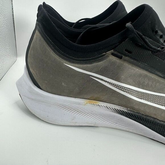 Nike Zoom Fly 3 Shoes Mens Size 11 Black White Running Cushioned - Picture 2 of 16